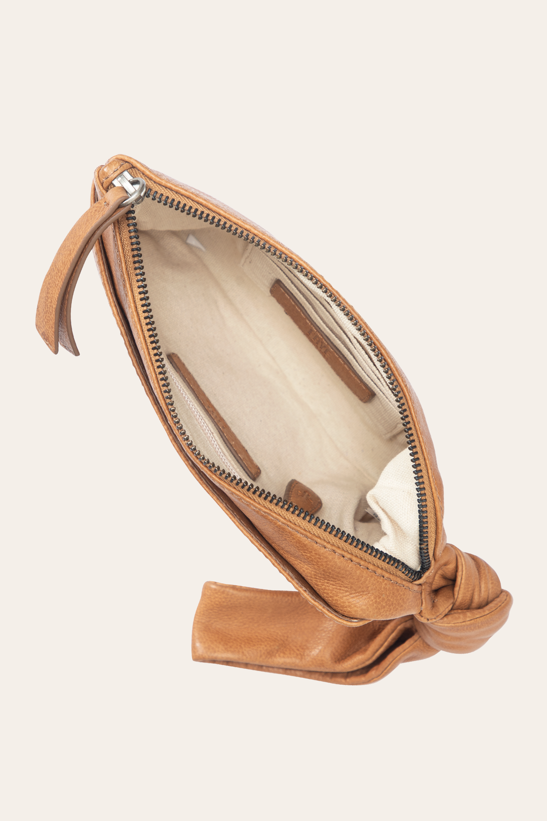 Frye New - Nora Beige Knotted Wristlet