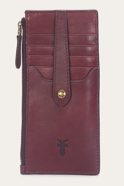 Frye Popular - Berry Lacquer Melissa Snap Card Wallet
