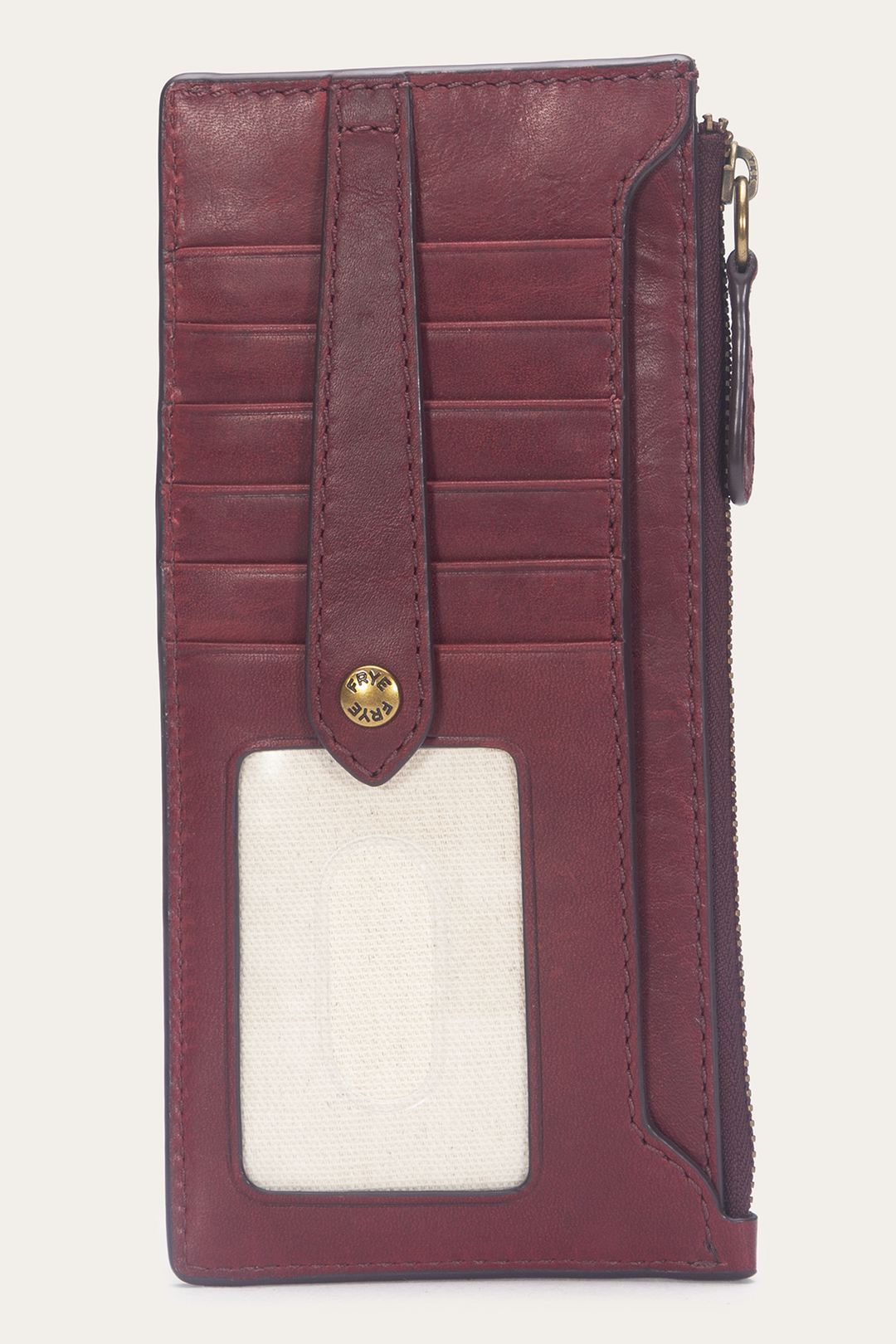Frye Popular - Berry Lacquer Melissa Snap Card Wallet