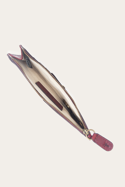 Frye Popular - Berry Lacquer Melissa Snap Card Wallet