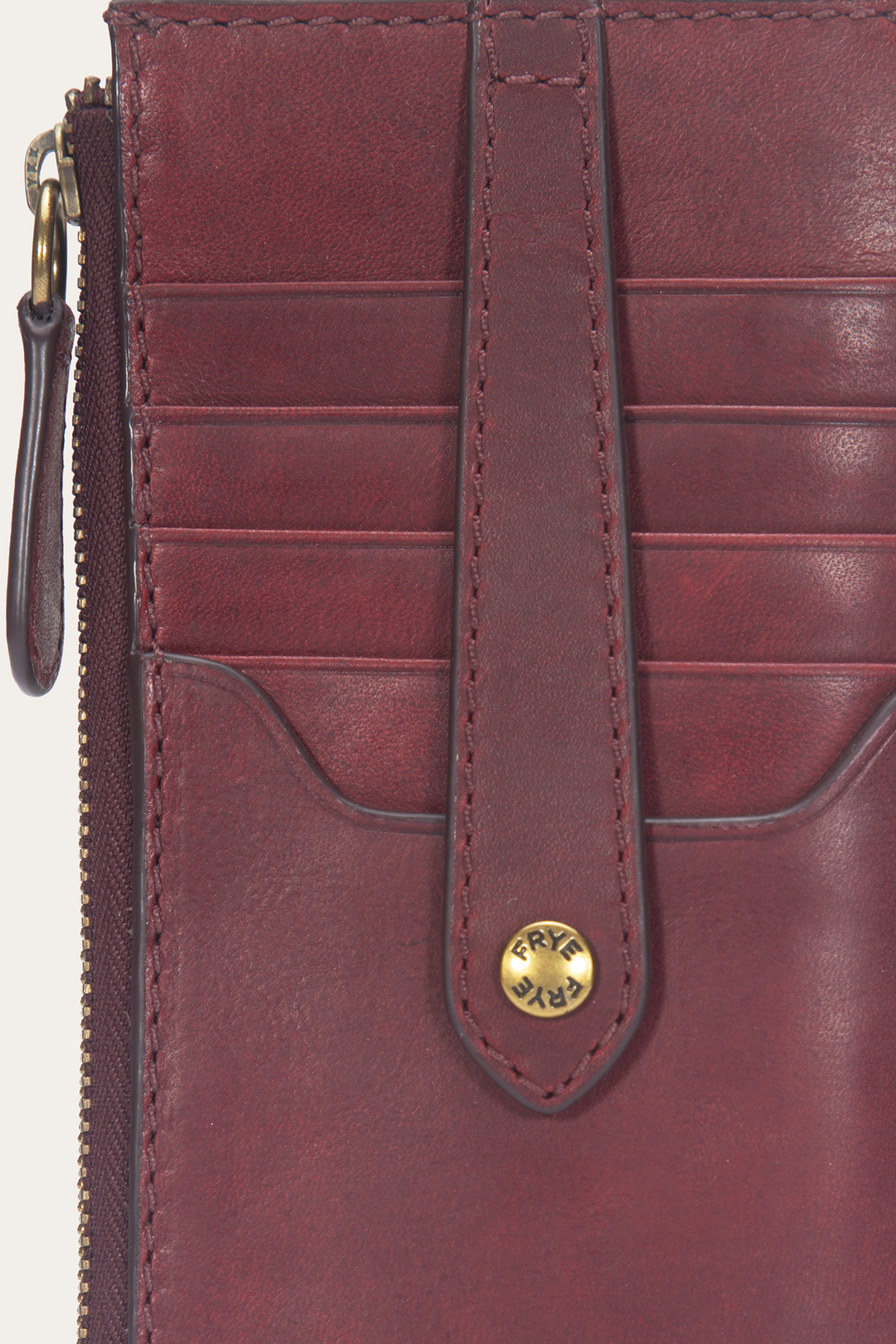 Frye Popular - Berry Lacquer Melissa Snap Card Wallet
