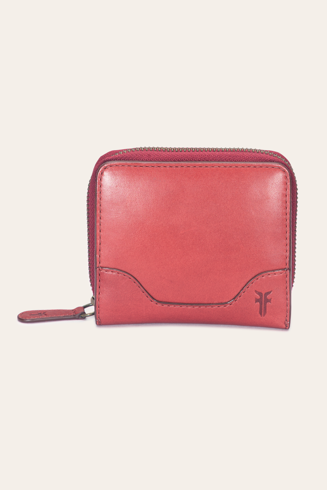 Frye Hot Sale - Melissa Burgundy Small Zip Around