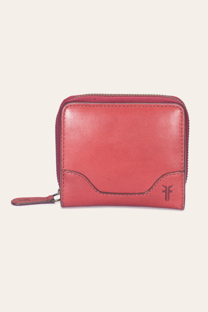 Frye Hot Sale - Melissa Burgundy Small Zip Around