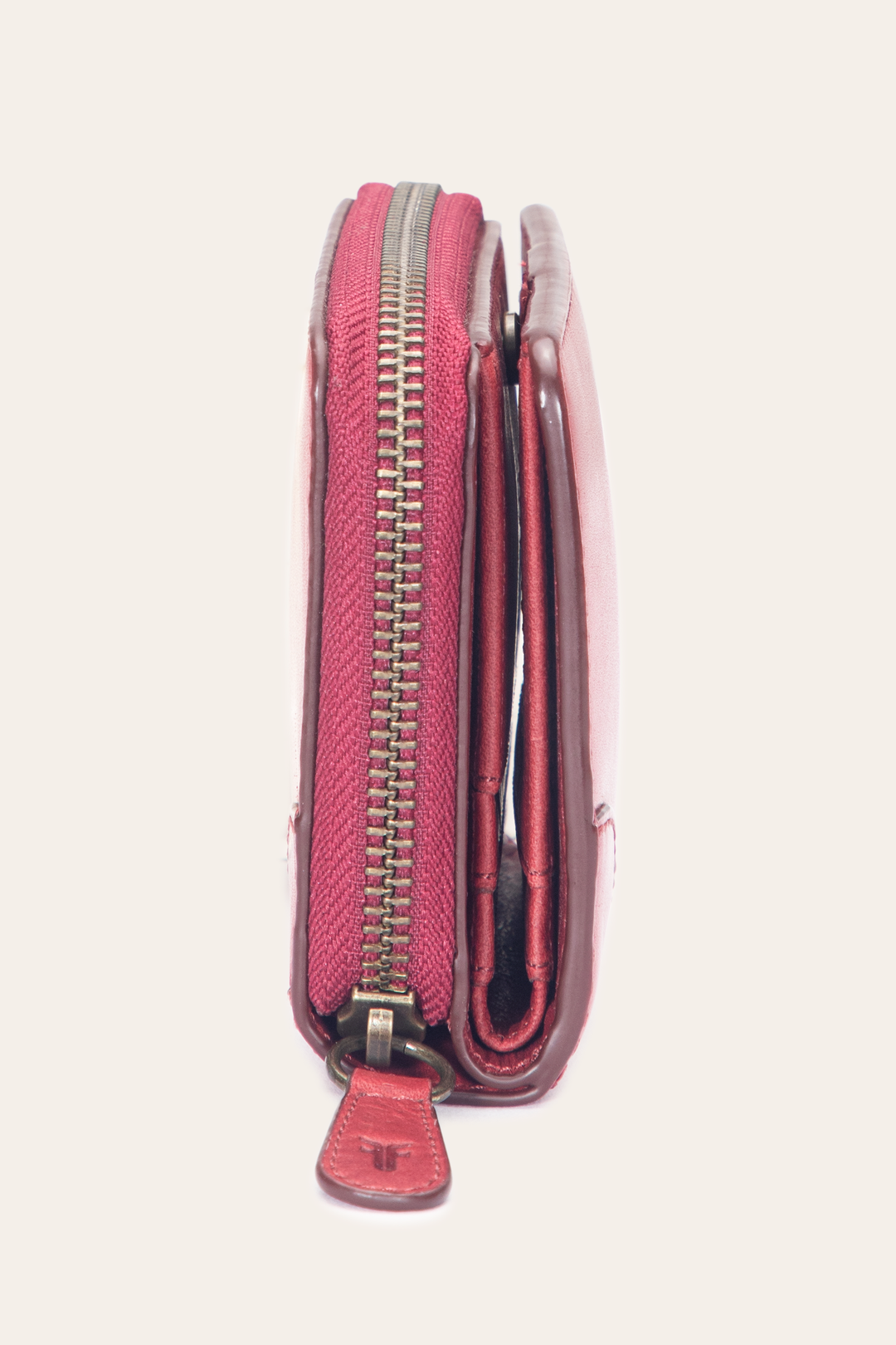 Frye Hot Sale - Melissa Burgundy Small Zip Around