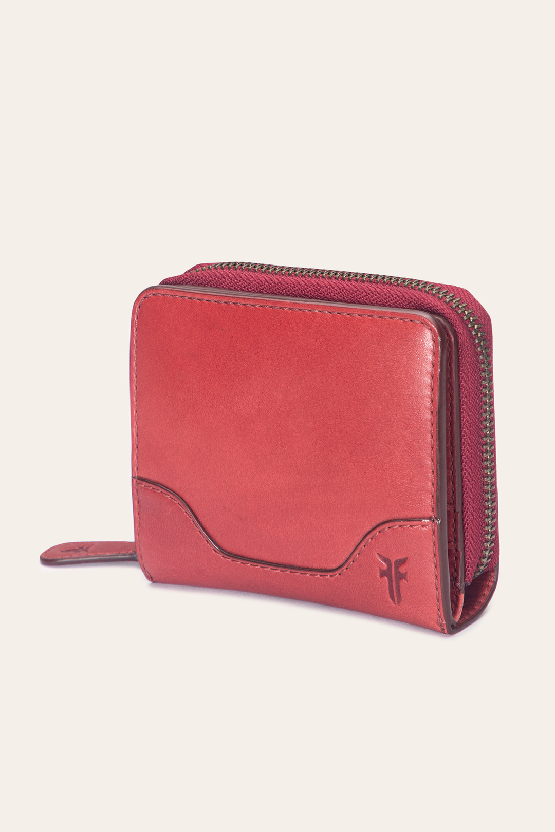 Frye Hot Sale - Melissa Burgundy Small Zip Around