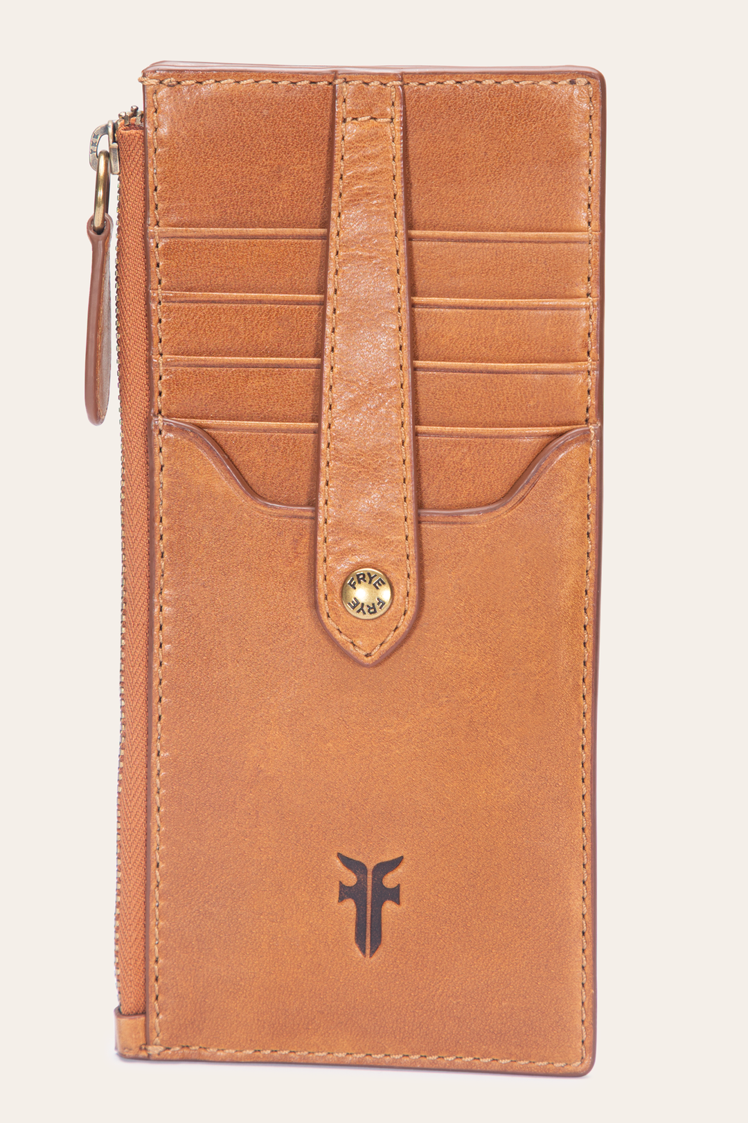 Frye Top Pick - Melissa Burnt Terracotta Snap Card Wallet