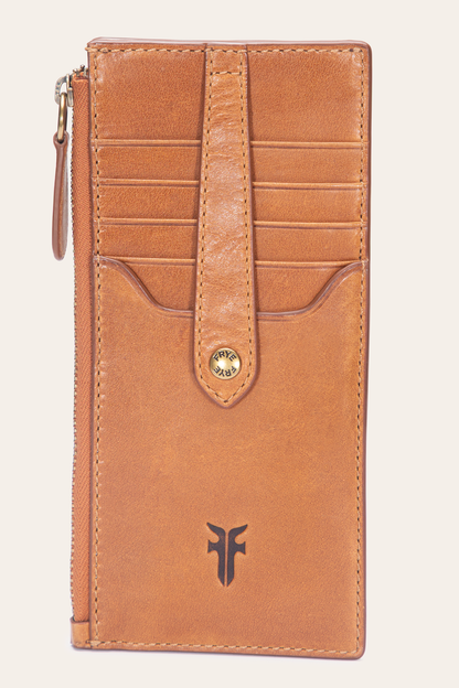 Frye Top Pick - Melissa Burnt Terracotta Snap Card Wallet