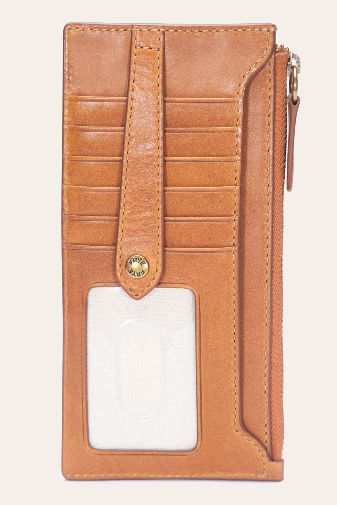 Frye Top Pick - Melissa Burnt Terracotta Snap Card Wallet