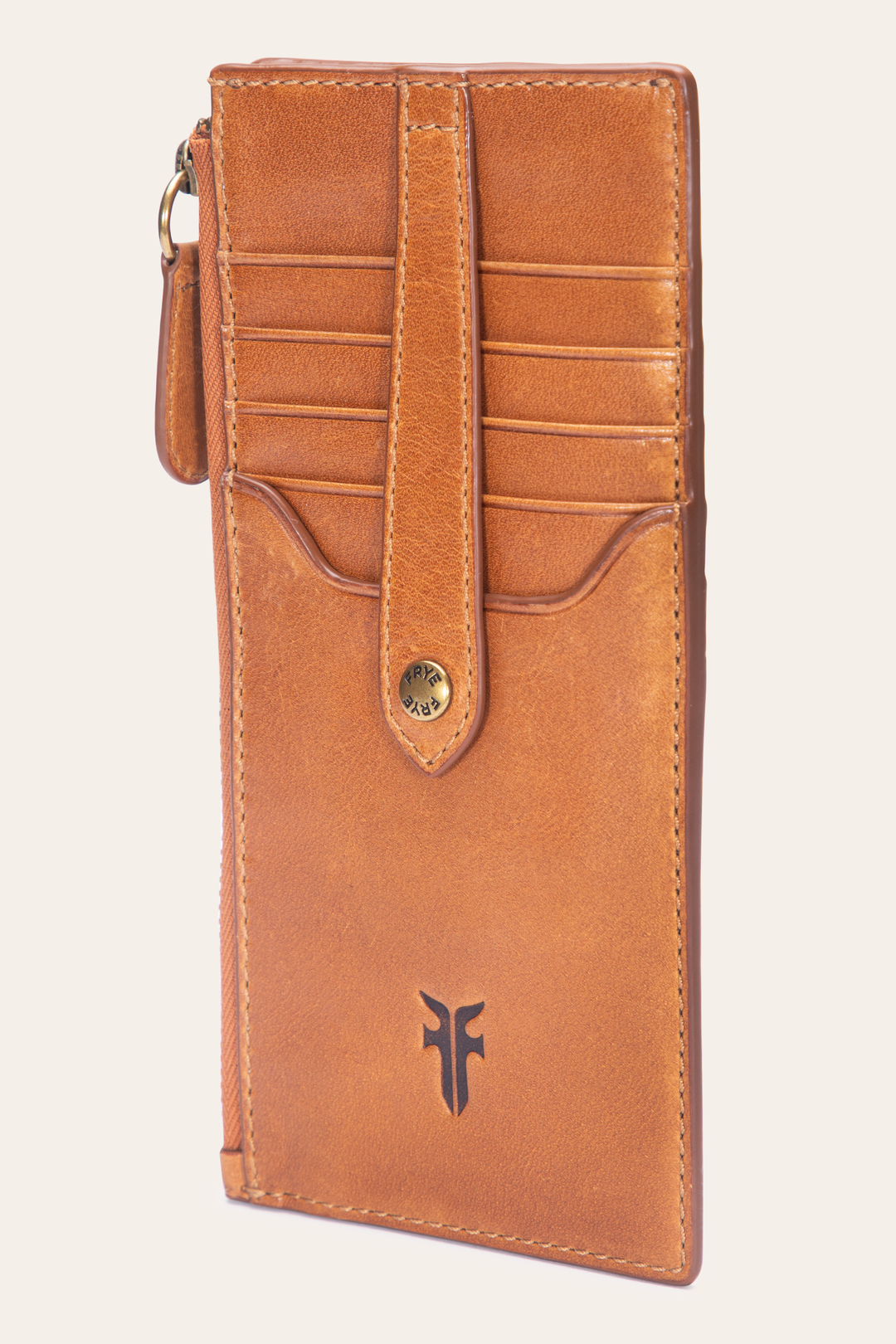 Frye Top Pick - Melissa Burnt Terracotta Snap Card Wallet