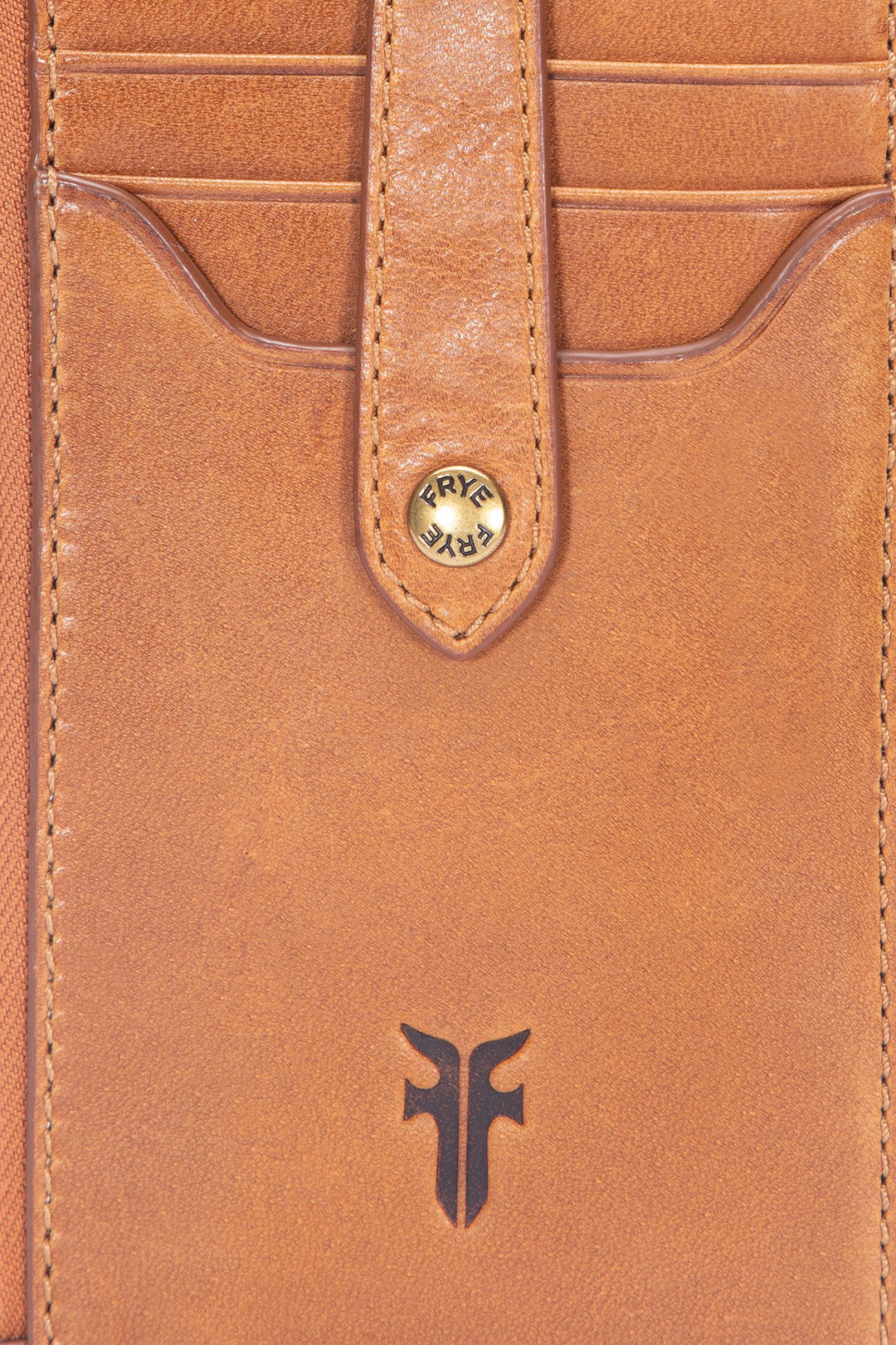 Frye Top Pick - Melissa Burnt Terracotta Snap Card Wallet