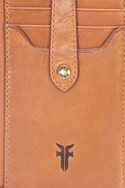 Frye Top Pick - Melissa Burnt Terracotta Snap Card Wallet