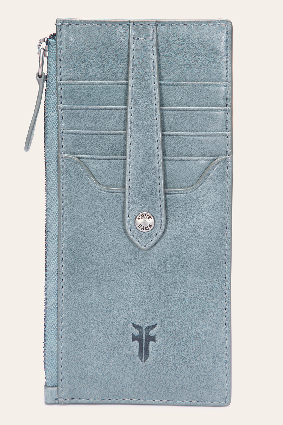 Frye Essential - Melissa Sky Blue Snap Card Wallet