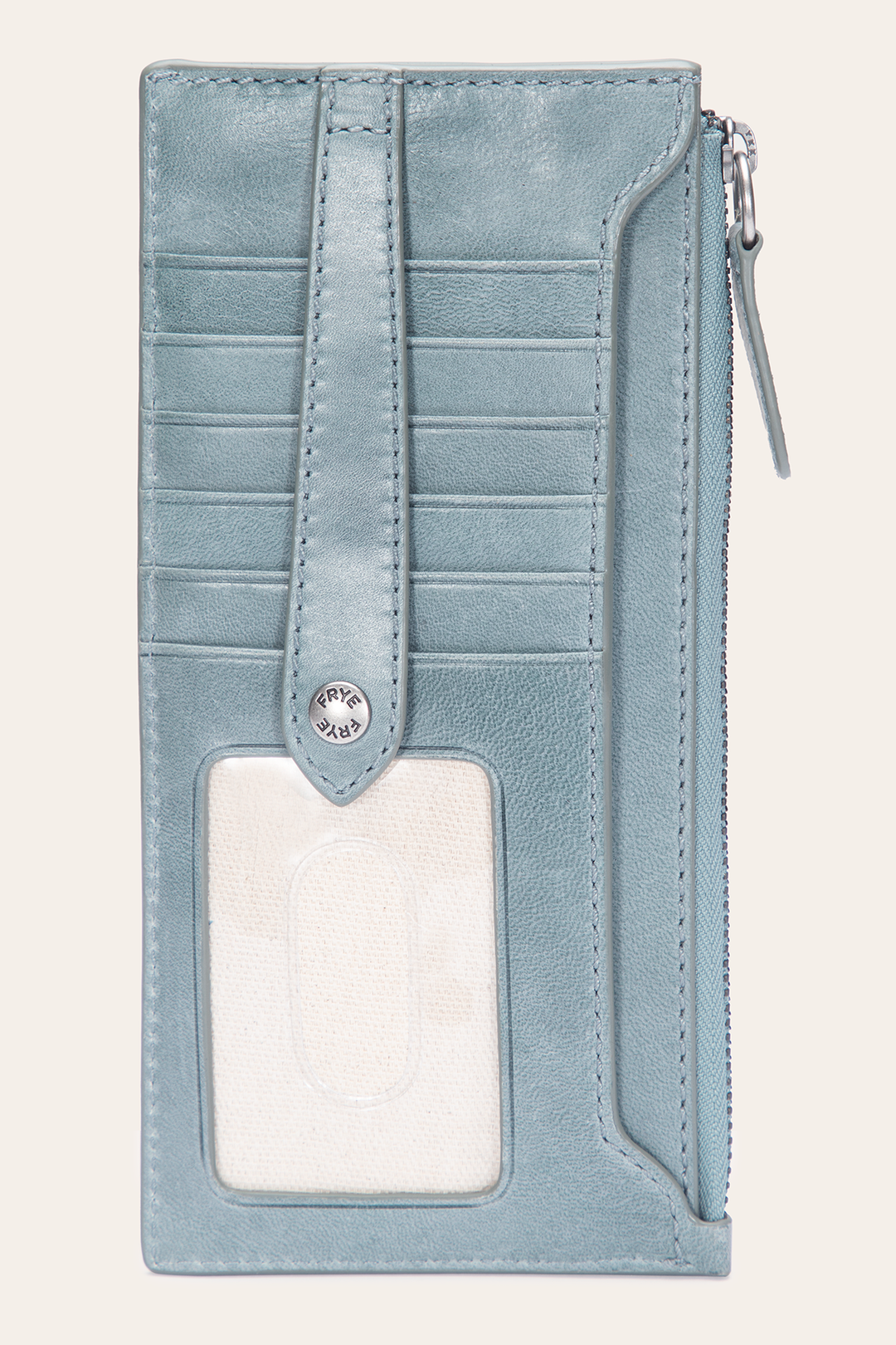Frye Essential - Melissa Sky Blue Snap Card Wallet