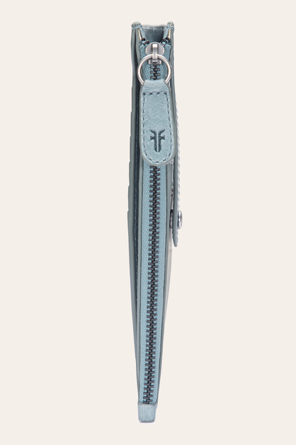 Frye Essential - Melissa Sky Blue Snap Card Wallet