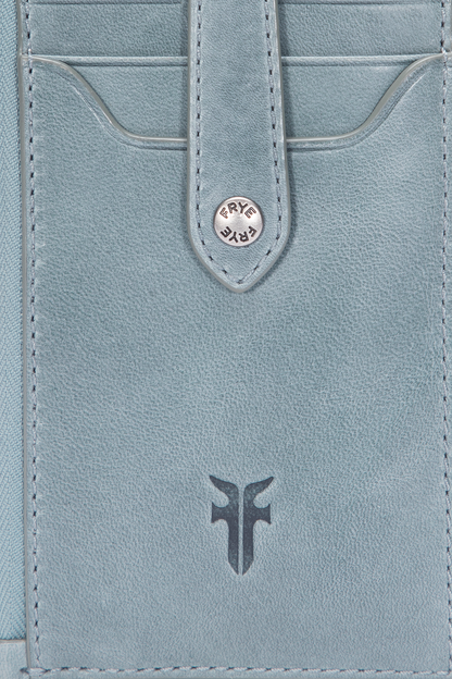 Frye Essential - Melissa Sky Blue Snap Card Wallet