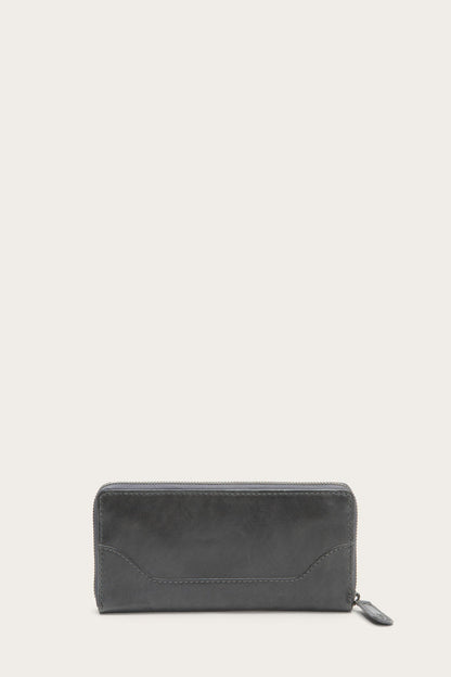 Frye Trusted - Melissa Carbon Zip Wallet