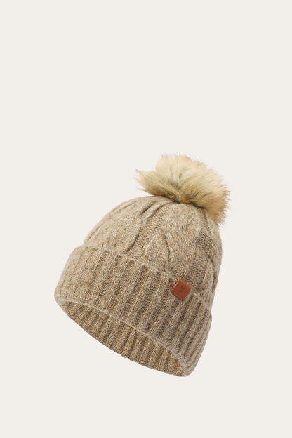 Frye Hot Sale - Burnt Olive Wide Cable Cuff Hat