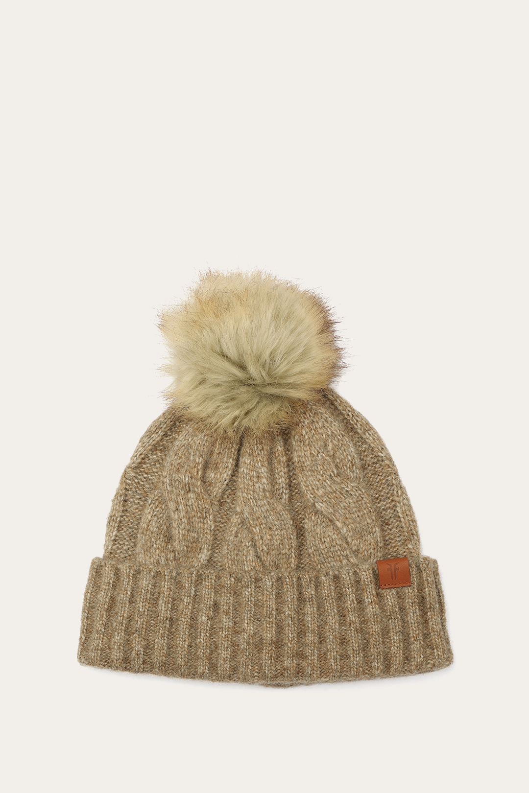 Frye Hot Sale - Burnt Olive Wide Cable Cuff Hat