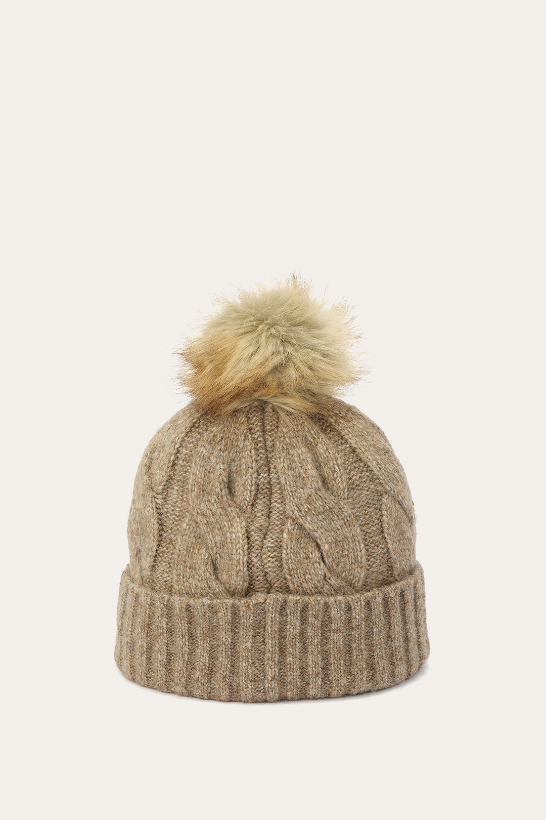 Frye Hot Sale - Burnt Olive Wide Cable Cuff Hat