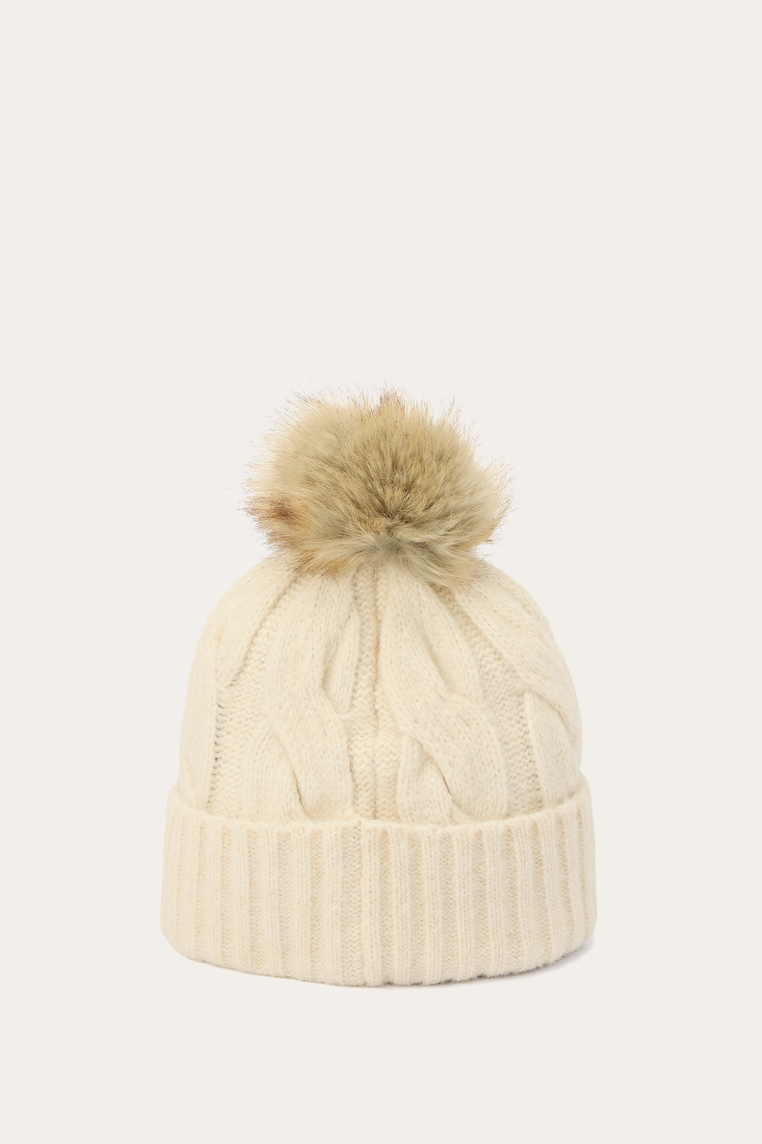Frye Trending - Birch Wide Cable Cuff Hat