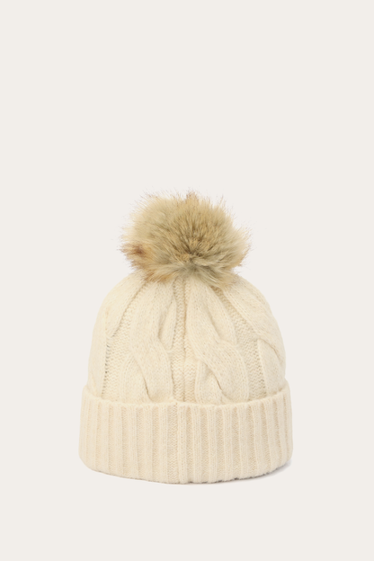 Frye Trending - Birch Wide Cable Cuff Hat
