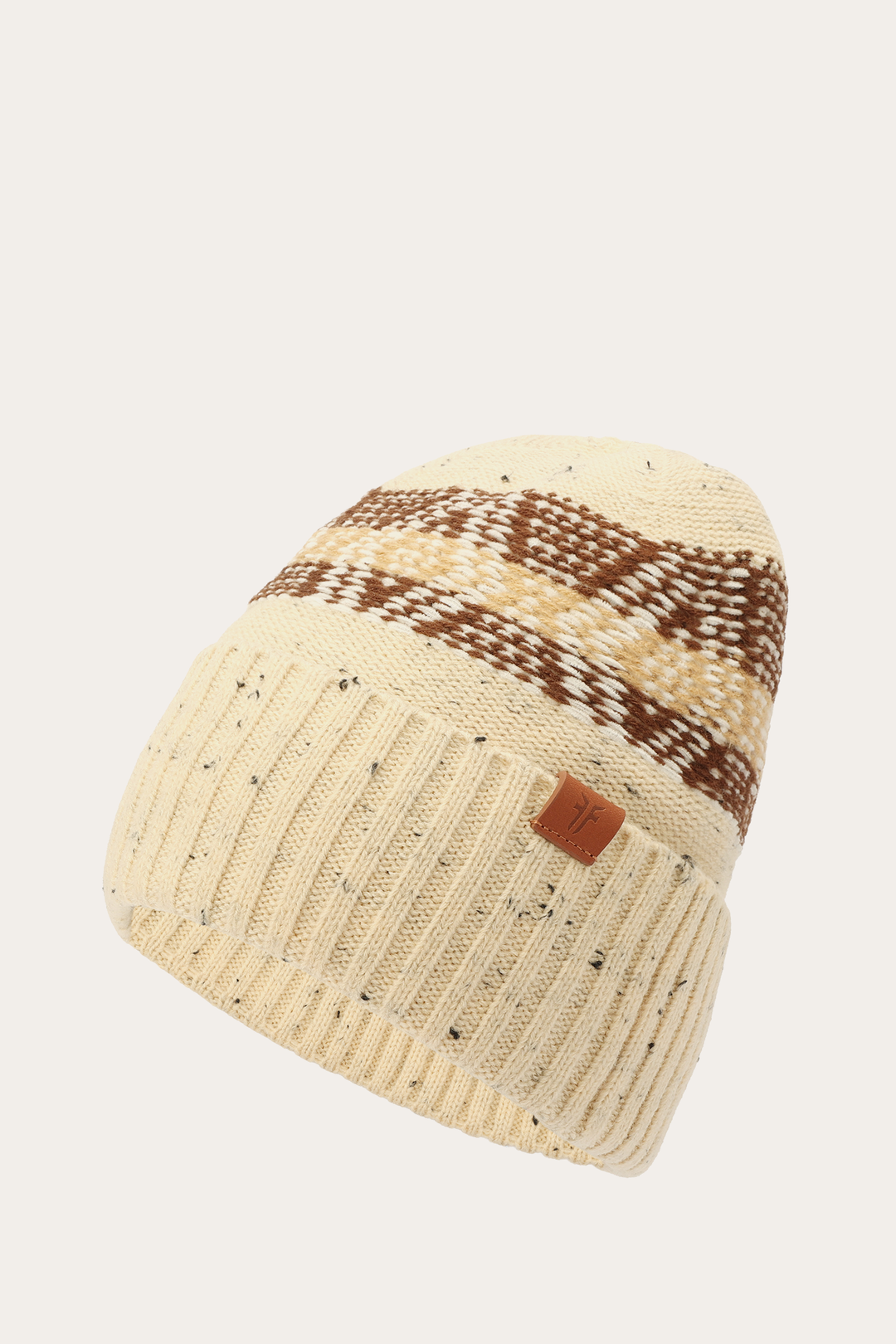 Frye Featured - Birch Tweed Fair Isle Cuff Hat