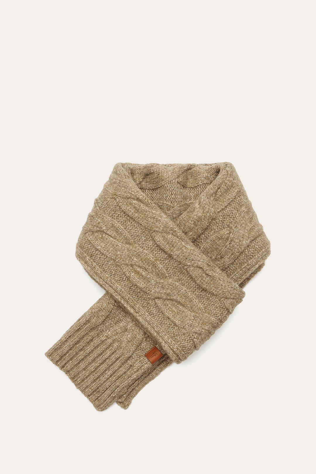 Frye Customer Favorite - Burnt Olive Wide Cable Scarf