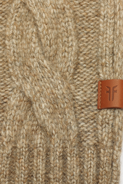 Frye Customer Favorite - Burnt Olive Wide Cable Scarf