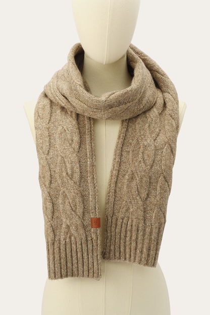 Frye Customer Favorite - Burnt Olive Wide Cable Scarf