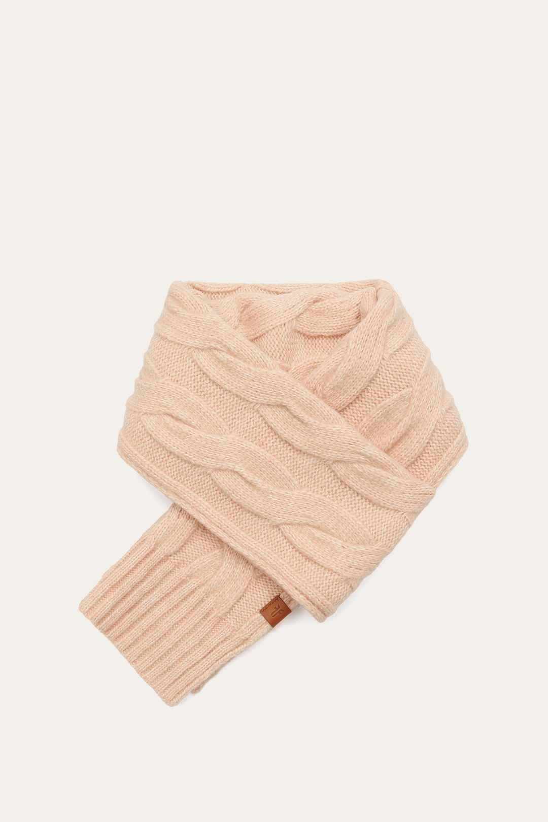 Frye Recommended - Rose Cloud Wide Cable Scarf