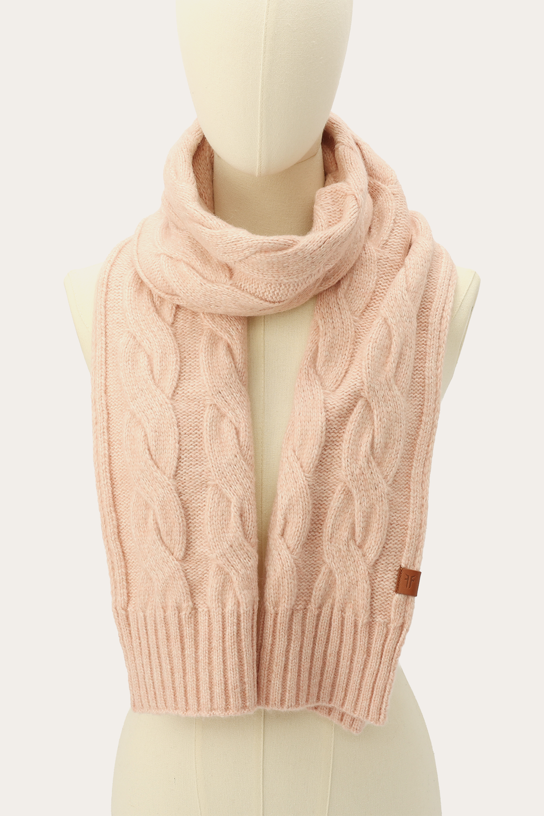Frye Recommended - Rose Cloud Wide Cable Scarf
