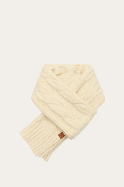 Frye Trusted - Birch Wide Cable Scarf