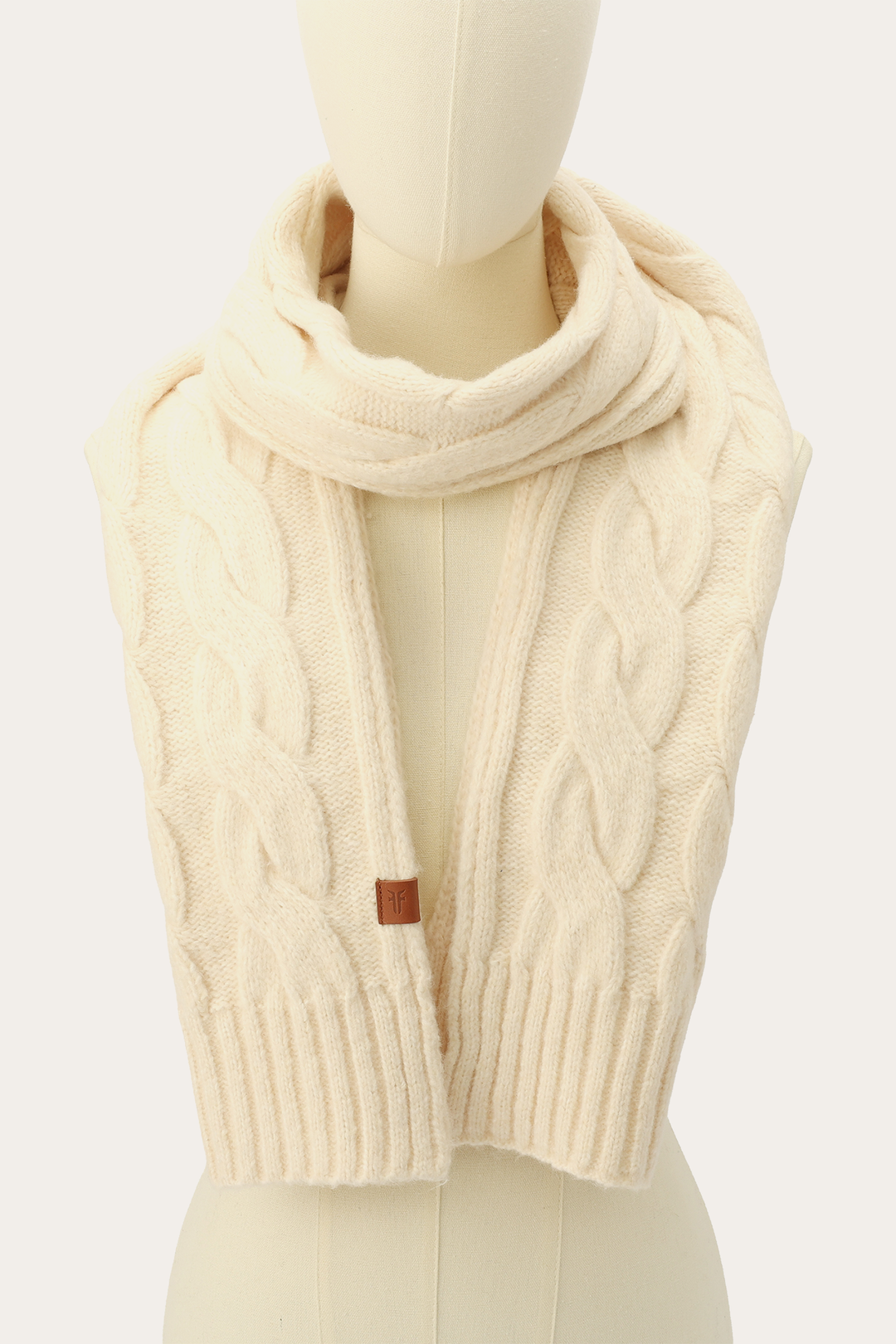 Frye Trusted - Birch Wide Cable Scarf
