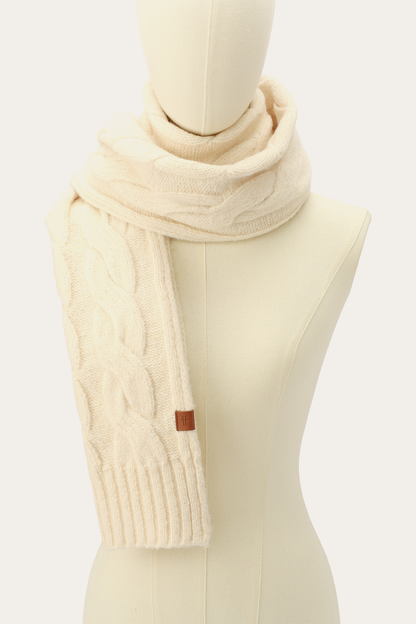 Frye Trusted - Birch Wide Cable Scarf