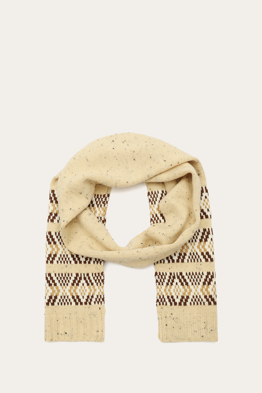 Frye Premium - Birch Tweed Fair Isle Scarf