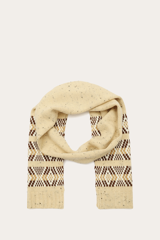 Frye Premium - Birch Tweed Fair Isle Scarf