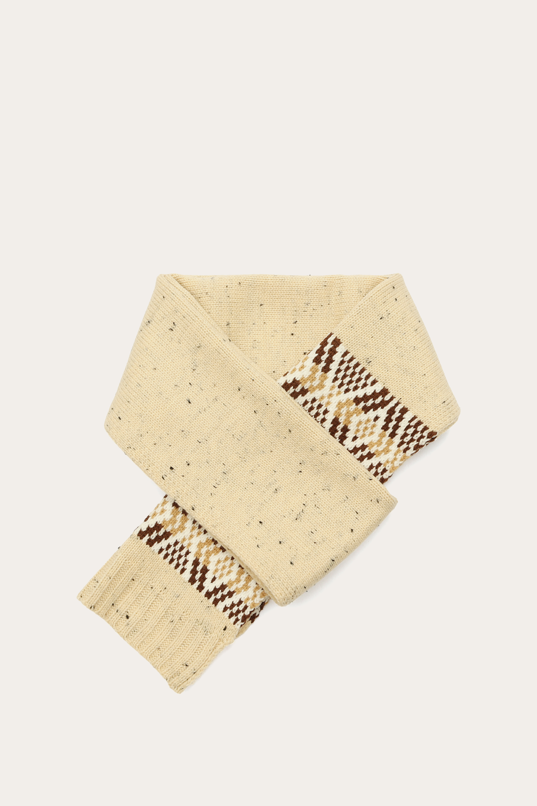 Frye Premium - Birch Tweed Fair Isle Scarf