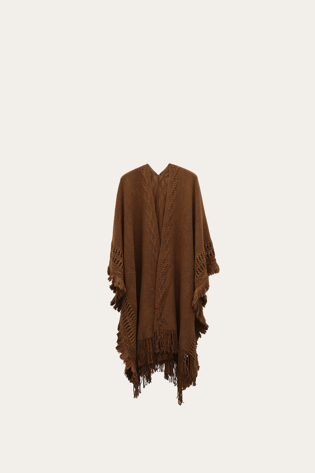 Frye Popular - Acorn Embellished Fringe Ruana