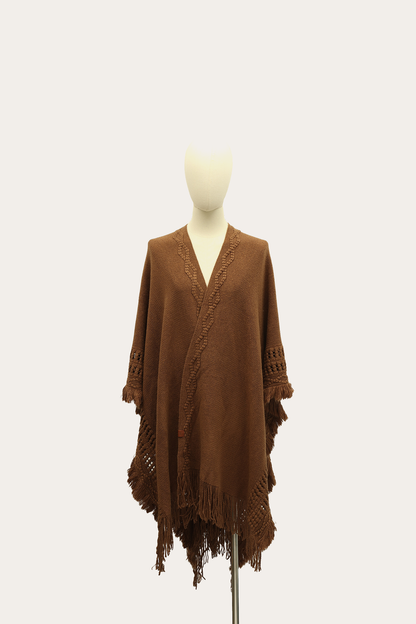 Frye Popular - Acorn Embellished Fringe Ruana