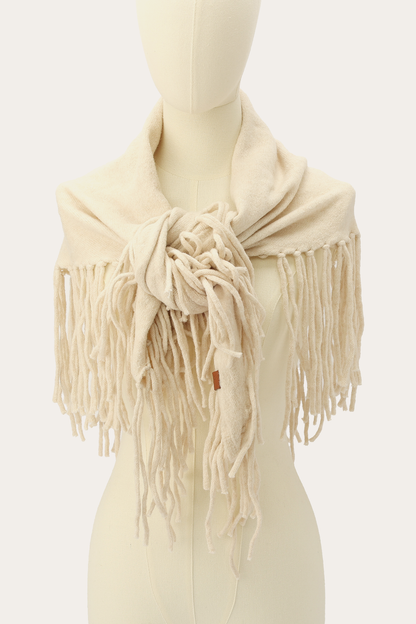 Frye Best Price - Birch Long Fringe Triangle Scarf