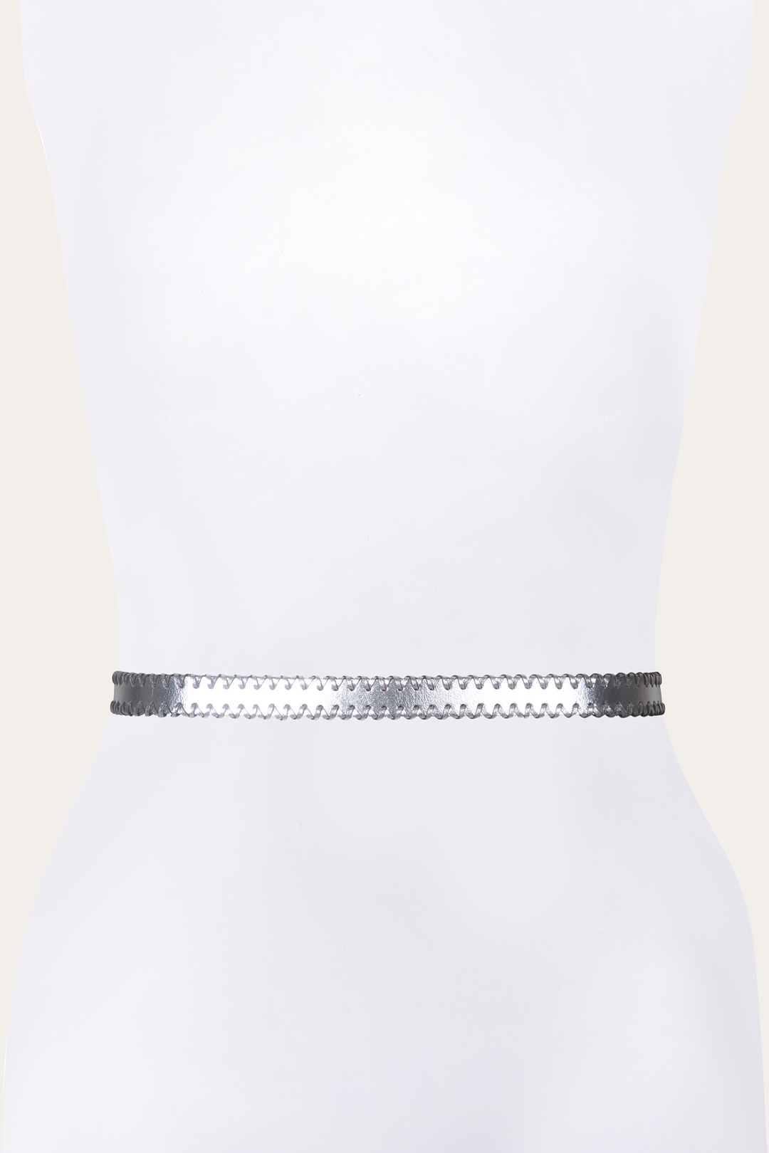 Frye Latest - 20mm Silver Leather Belt With 3-Piece Buckle Set