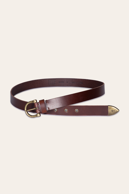 Frye Quality - Women’s Tan 25mm Horseshoe Buckle Belt