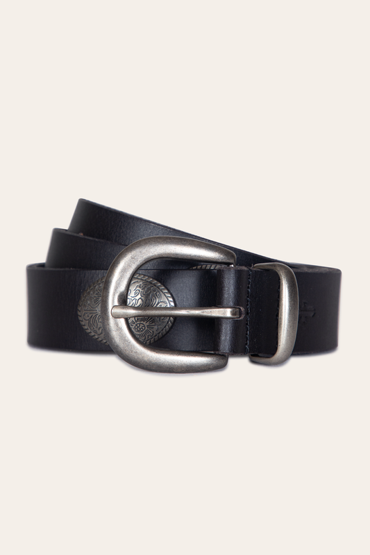 Frye Latest - Women’s Black 30mm Concho Belt