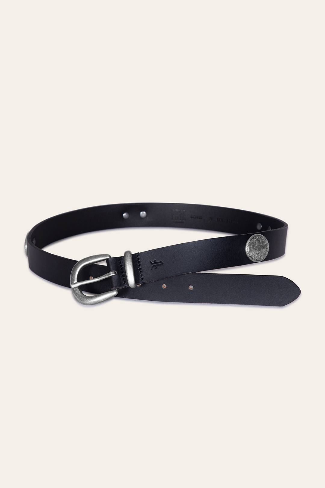 Frye Latest - Women’s Black 30mm Concho Belt