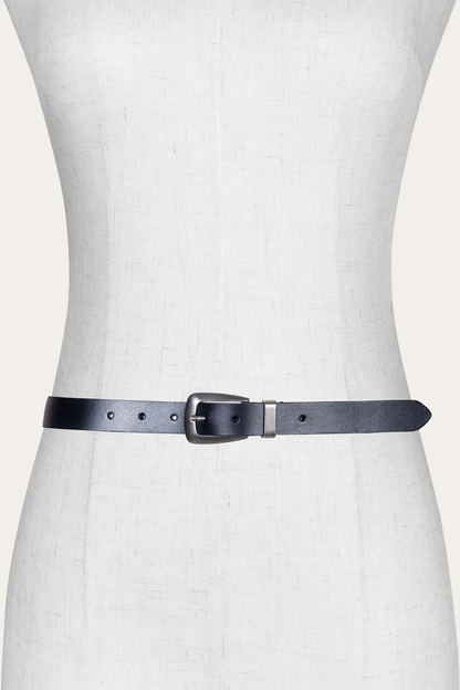 Frye Featured - Women’s Black 25mm Belt With Metal Loop