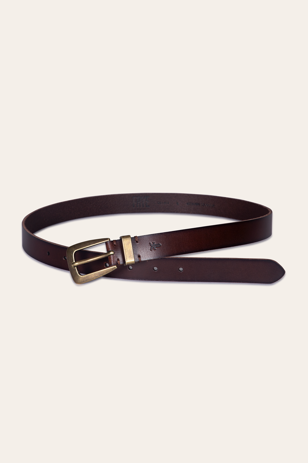 Frye Quality - Women’s Tan 25mm Belt With Metal Loop