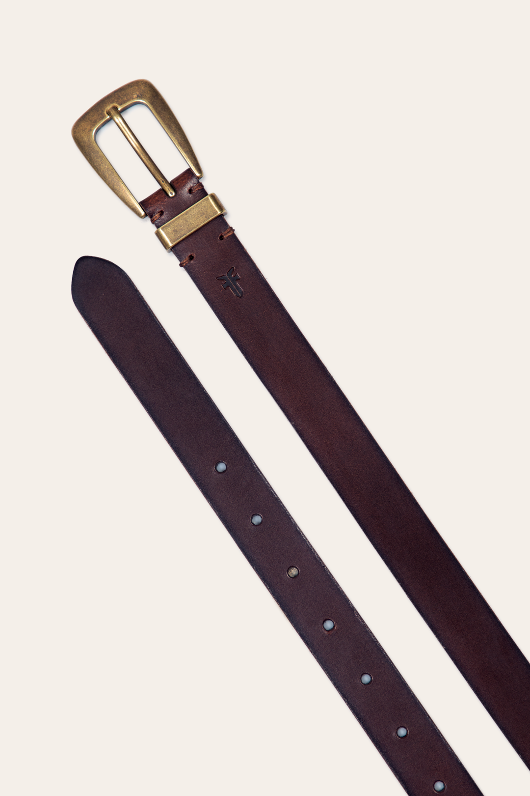 Frye Quality - Women’s Tan 25mm Belt With Metal Loop