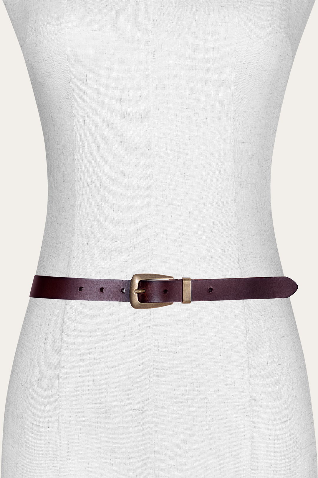 Frye Quality - Women’s Tan 25mm Belt With Metal Loop