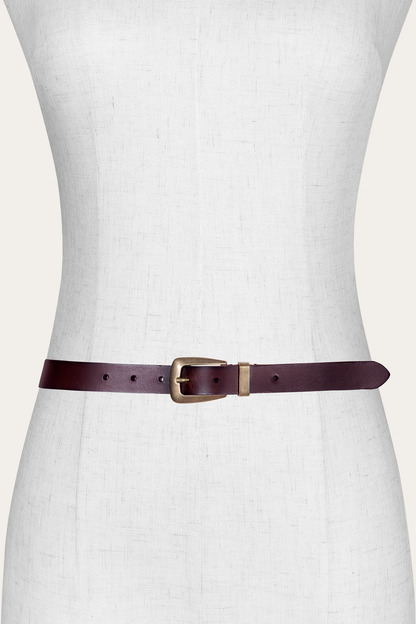 Frye Quality - Women’s Tan 25mm Belt With Metal Loop