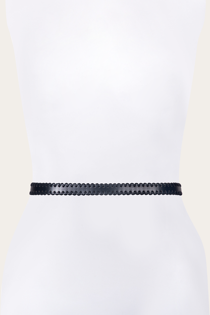 Frye Smart Buy - 20mm Black Leather Belt With 3-Piece Buckle Set